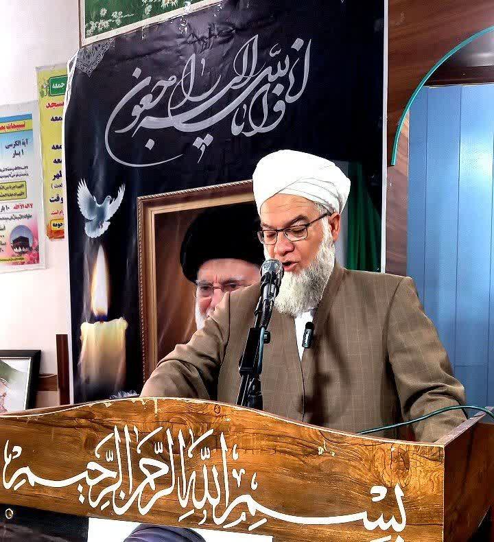  مراسم بزرگداشت شهادت قائد امت با حضور آخوند صفری، آخوند قره باش، علما، مسئولین، نیروهای نظامی و اقشار مردم، در مسجد الاقصی شهر فراغی